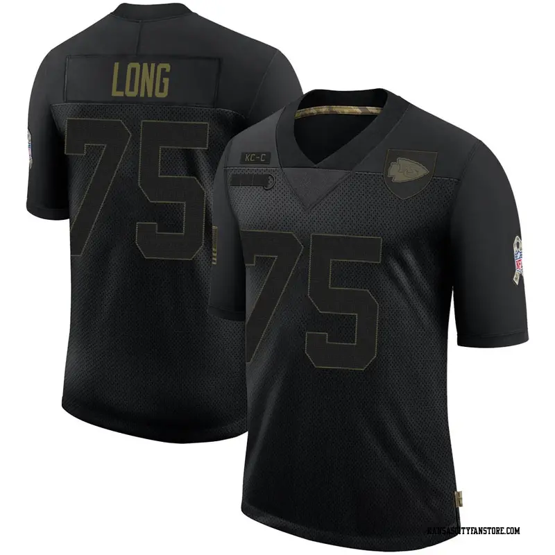 Black Youth Kyle Long Kansas City Chiefs Limited 2020...